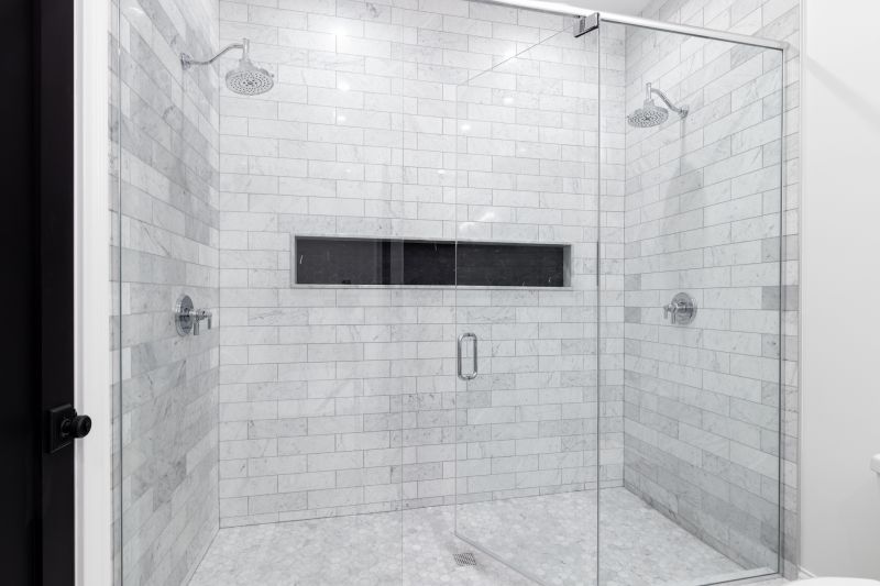 Modern Walk-In Shower with Glass Doors